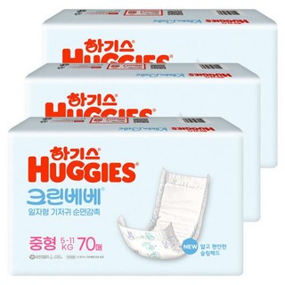 하기스 크린베베 중형 공용 70매X3팩