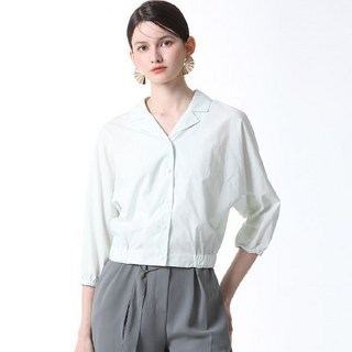 리스트 코튼 밴딩 크롭 셔츠 택가격 128000원