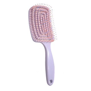 소프트 볼륨 헤어브러쉬 드라이 엉킴방지 두피 마사지빗, 1개, 타로퍼플