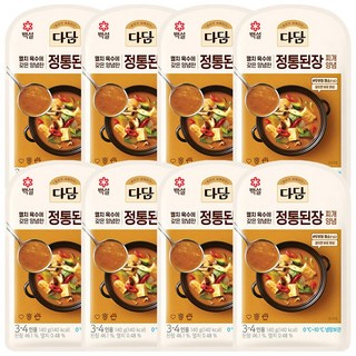 CJ 다담 정통된장찌개 양념, 140g, 8개