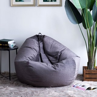 [홈뚜] 1인용 EPP 대형 빈백 소파 무지 쿠션 푹신한 일인쇼파 원룸, 회색 (옥스포드)