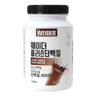 웨이더 플러스 단백질 1020g 프로틴 쉐이크 단백질 보충제, 1.02kg, 1개