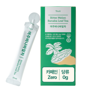 트루티 여주바나바잎차 혈당 기능성 인증차 혈당차 여주차 바나바잎차 혈당관리차 다이어트차, 25ml, 15개입, 25ml, 1박스