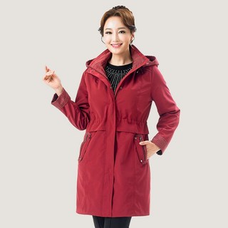 마담엘레강스 빠리지엔 트렌치 배색 코트 K154BB01