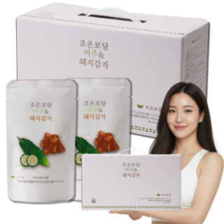 윤영진 한약학 박사 개발 조은보담 여주돼지감자 추출액 무첨가 국산 HACCP 인증 식후 혈당 케어 여주즙 돼지감자즙 30포, 100ml, 1박스