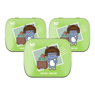 임팩트 민트 카카오 프렌즈 민트 캔디 허니듀 멜론 무설탕 사탕, 15g, 3개