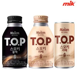 10%중복쿠폰티오피 스모키 라떼/블랙 캔커피 275ml x 24캔 / 200ml x36캔 스타벅스/더블샷/심플리스무스 학원 학교 야유회 사무실 탕비실 간식 집 회사 휴게실