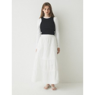 후아유 Long Tiered Skirt WHWHE3722F 1975640