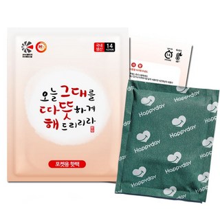 해피데이 따뜻해 포켓용 핫팩 100g, 30개