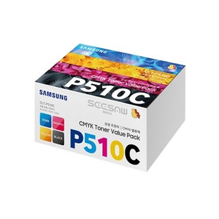 삼성전자 컬러 레이저프린터 토너 4종 세트 CLT-P510C, 블랙, 사이안, 마젠타, 옐로우, 1세트