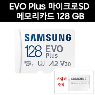삼성전자 파인뷰 GX3000 플래티넘 메모리카드 128G 에보플러스 어댑터증정, 128GB, 1개