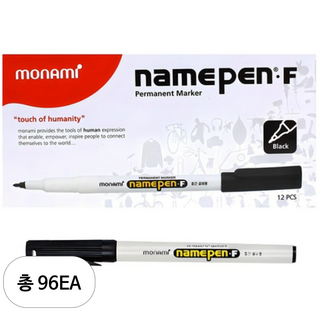 모나미 네임펜 Fine 흑색 96개