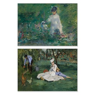 에두아르 마네 인물 시리즈 10점 대형 60x80cm 친구 선물 벽꾸미기 추천, A, 블랙
