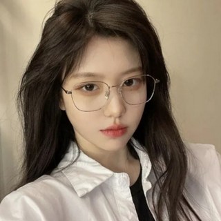 얼굴형에 맞는 안경 블루라이트 차단 안경 메탈 다각형 초경량 금테 안경테 남여공용 뿔테