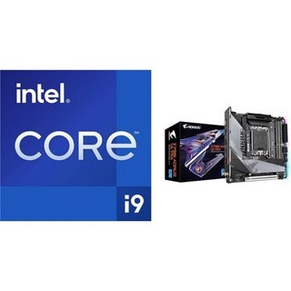 내장 그래픽을 갖춘 Intel Core i912900K 게이밍 데스크톱 프로세서 및 최대 5.2GHz 잠금 해제 LGA1700 600 시리즈 칩셋 125W, i9-12900K + Z790I AORUS Ultra, 1개
