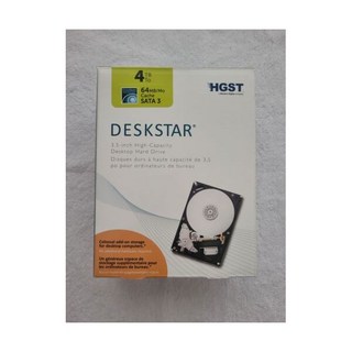 HGST New - WD Deskstar 4TB 64MB Cache 3.5 SATA 3 6Gb/s 하드디스크 드라이브 [세금포함] [정품] NAS Retail HDD 하드디스크[세, HGST New - WD Deskstar 4TB 64M
