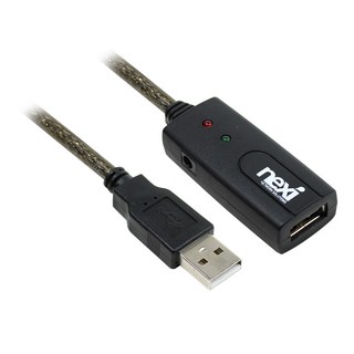 넥시 USB 2.0 연장 리피터 케이블 유무선겸용 15M NX281, 1개