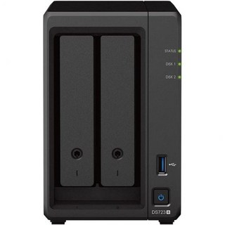 Synology DS723 2Bay Diskstation NAS AMD Ryzen™ 4 스레드 R1600 듀얼 코어 2GB 램 2xRJ45 1GbE LAN포트, 12TB_Seagate IronWolf, 1개