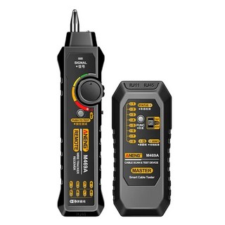 네트워크 케이블 추적기 신호 라인 파인더 네트워킹 분석기 RJ45 RJ11 전화선 와이어 감지기 도구, 01 Black, 1개