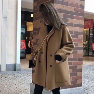 Cwadun 여성의 새로운 서양식 느슨한 패션 모직 코트