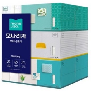 모나리자 보타닉포레 미용티슈 280매, 6개입, 3개
