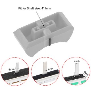 스트레이트 엣지5/10Pcs 스트레이트 슬라이드 전위차계 플랫 푸시 손잡이 삽입 샤프트 4x1mm/1.2mm/1.8mm, 09 4x1.8mm Gray 5pcs, 01 other, 10개