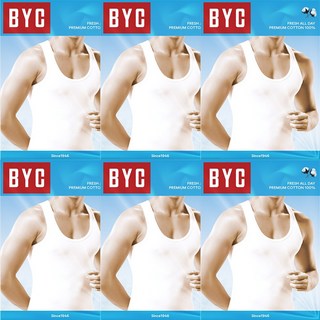 BYC 남자 더 쾌적한 순면 베이직 런닝 6매 BYC1914