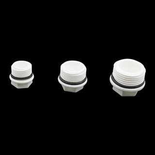 나사 플러그 수나사 파이프 엔드 캡 구멍 씰 스토퍼 정원 관개 피팅, A. 2분의 1, 1. white, 1개
