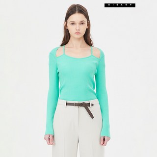 백화점 [시슬리] 컷아웃 슬림니트 SAKP10411 아울렛