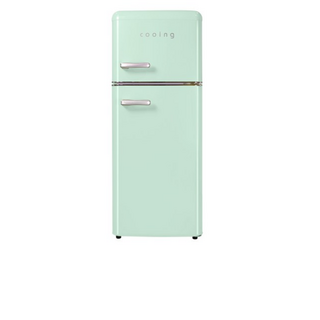 쿠잉전자 레트로 115L 2도어 냉장고