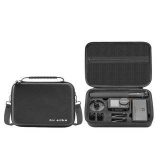 액션5 3 4 호환 케이스 대형 DJI Action pro 보관 어드벤처 콤보, 1개, 블랙
