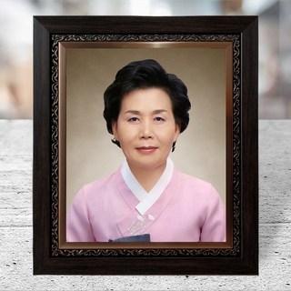 영정사진 제사용/장례식용 액자 무료보정 제작 1개 월넛 상품 이미지