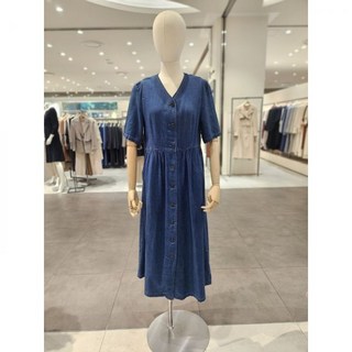 백화점 써스데이아일랜드 V넥로브데님 원피스 T244MOP268W 아울렛