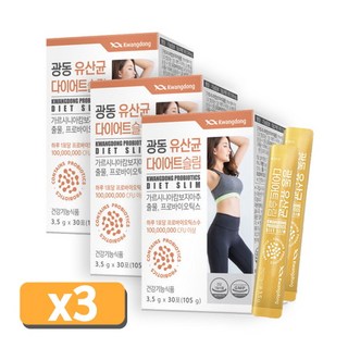 프로바이오틱스 가르시니아 유산균 다이어트 30포x3 장건강 배변활동 뱃살 빼는 식욕 감소 체지방 탄수화물 컷팅제, 3개