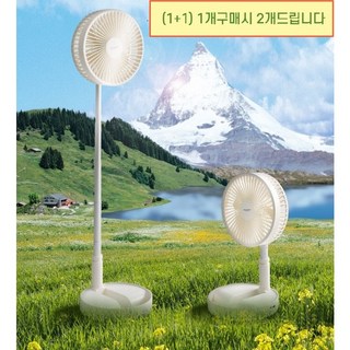 (1+1) 스타일리스 무선리모컨 폴딩팬 키다리선풍기 BLDC 접이식/충전식/탁상용/캠핑용/야구장 SFF-06W