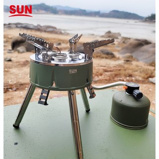 MMCG 강염버너 썬강염버너 국내제작 SUN 초고화력 강염버너 캠핑 그리들 버너, 올리브그린카키, 1개