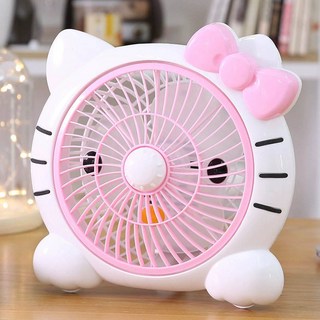 산리오 헬로 키티 마이멜로디 마멜 팬 탁상용 탁상형 선풍기 홈 무소음 귀여운 학생 기숙사 여아 집들이 파티 생일 선물 장난감 2626864, 2