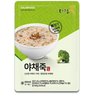 다림죽 야채죽 500g, 1개