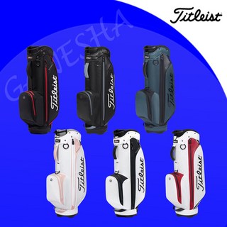 타이틀리스트 Elite Lite 5 StaDry 카트백 방수 캐디백 골프백, 블랙블랙레드