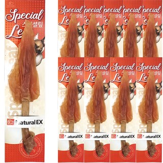 네츄럴이엑스 강아지 스페셜맆 건조간식, 혼합맛(닭고기/돼지연골), 10g, 10개