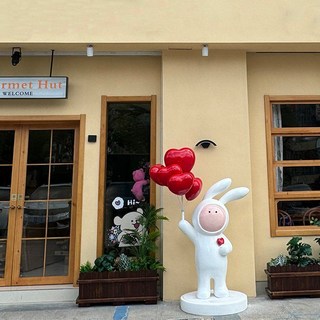 하트 벤치 의자