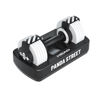 HEAD 다이얼 무게 조절 덤벨 중량 조절 조립식 아령 White 11kg세트, 1개