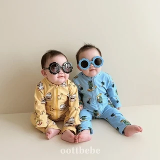 스타빈 여아용 플라워 긴팔 수영복 + 모자 세트