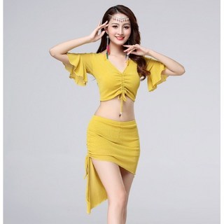 밸리댄스복 댄스티 셋트
