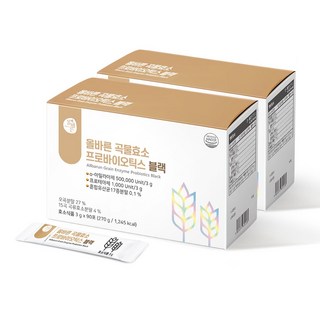 올바른 곡물효소 프로바이오틱스 블랙, 270g, 2개