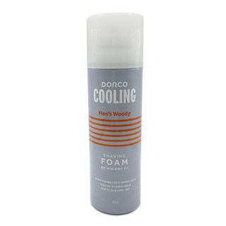 도루코 쿨링 쉐이빙 폼 멘즈 우디 면도 크림 210ml, 1개