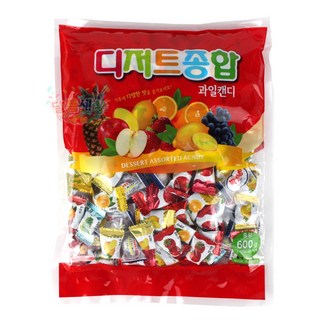 더식품 디저트 종합 과일캔디600g 사탕, 600g, 1개