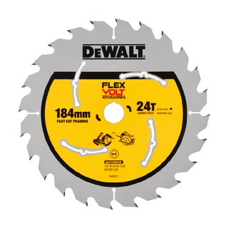 디월트공식대리점 DWA714124WFV 7.25인치 목재용 플렉스볼트 원형톱날 나무 목공 24T 팁쏘 쇠톱날 원형톱, 1개