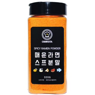 [올바로푸드] 쿡스타 매운라면스프분말 가루, 320g, 1개