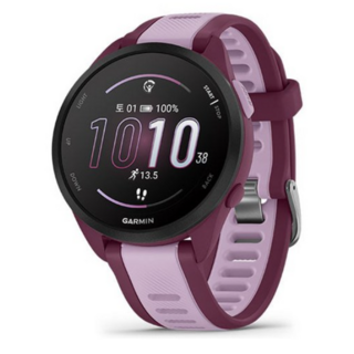 가민 포러너 165 뮤직 러닝 스마트워치, Berry Lilac, 4.3cm, GPS